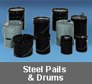 steel pails and drums