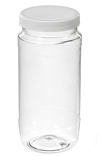 16 oz Plastic Wide Mouth Jar