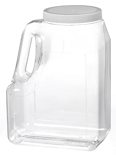 160 oz. Clear PET-G Premier Oblong Jug  160 oz. Clear PET-G Premier Oblong  Jug