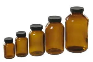 Amber Packer Bottles