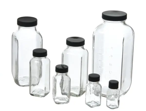 4 oz. French Square Bottle 33-400