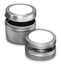 Deep Labeled Slip Cover Tins