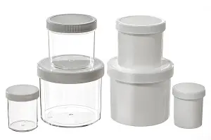 Polystyrene & Polypropylene Jars