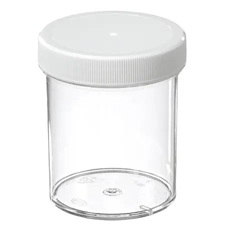 6 oz. (180 ml) Clear Polystyrene Regular Wall Jar  6 oz. (180 ml) Clear  Polystyrene Regular Wall Jar